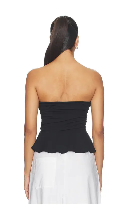 susana monaco Tube Gathered Flare Top | Thumbnail 3