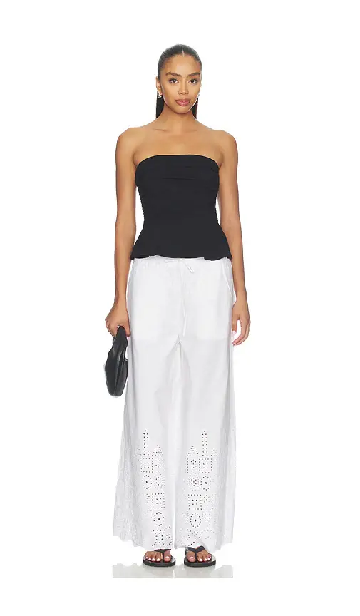 susana monaco Tube Gathered Flare Top | Thumbnail 4