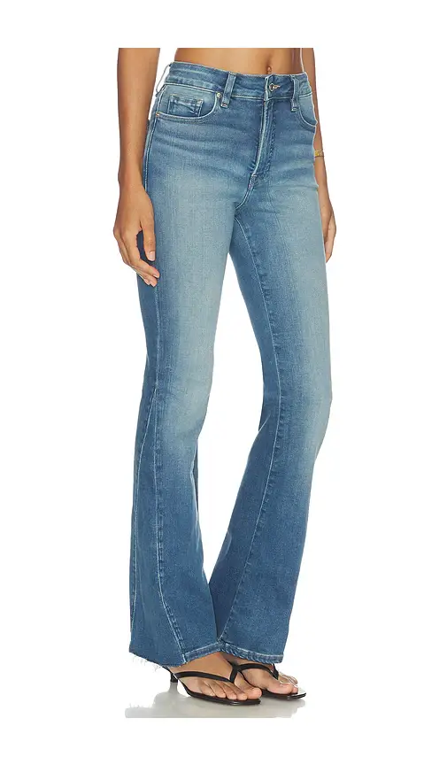 GOOD AMERICAN Soft Tech Good Petite Bootcut Jeans | Thumbnail 2 GOOD AMERICAN Soft Tech Good Petite Bootcut Jeans | Thumbnail 2