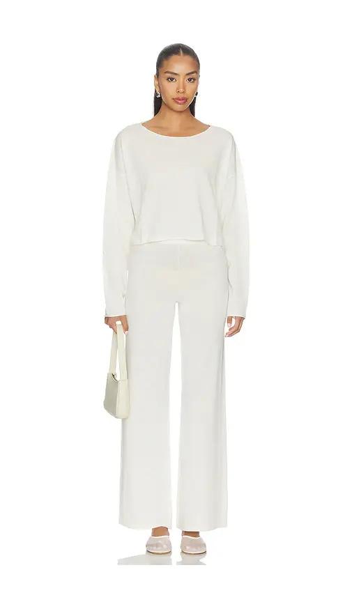 ÉTERNE Cropped Boatneck Top | Thumbnail 4 ÉTERNE Cropped Boatneck Top | Thumbnail 4