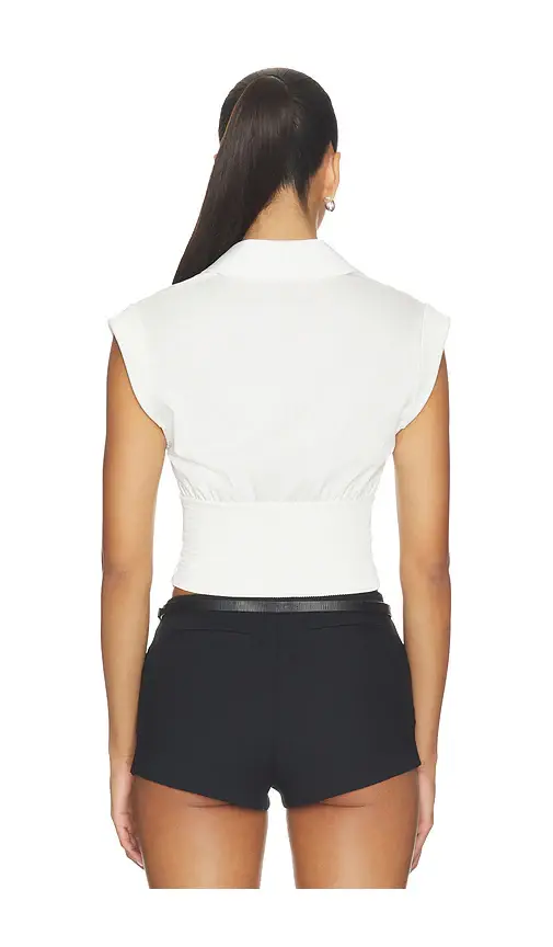 Alice + Olivia Alice + Olivia Kim Paneled Corset Fitted Top | Thumbnail 3 Alice + Olivia Alice + Olivia Kim Paneled Corset Fitted Top | Thumbnail 3