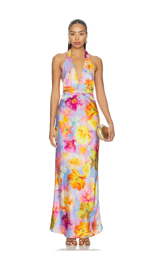 Show Me Your Mumu Deep V Maxi Dress | Image 1 Show Me Your Mumu Deep V Maxi Dress | Image 1