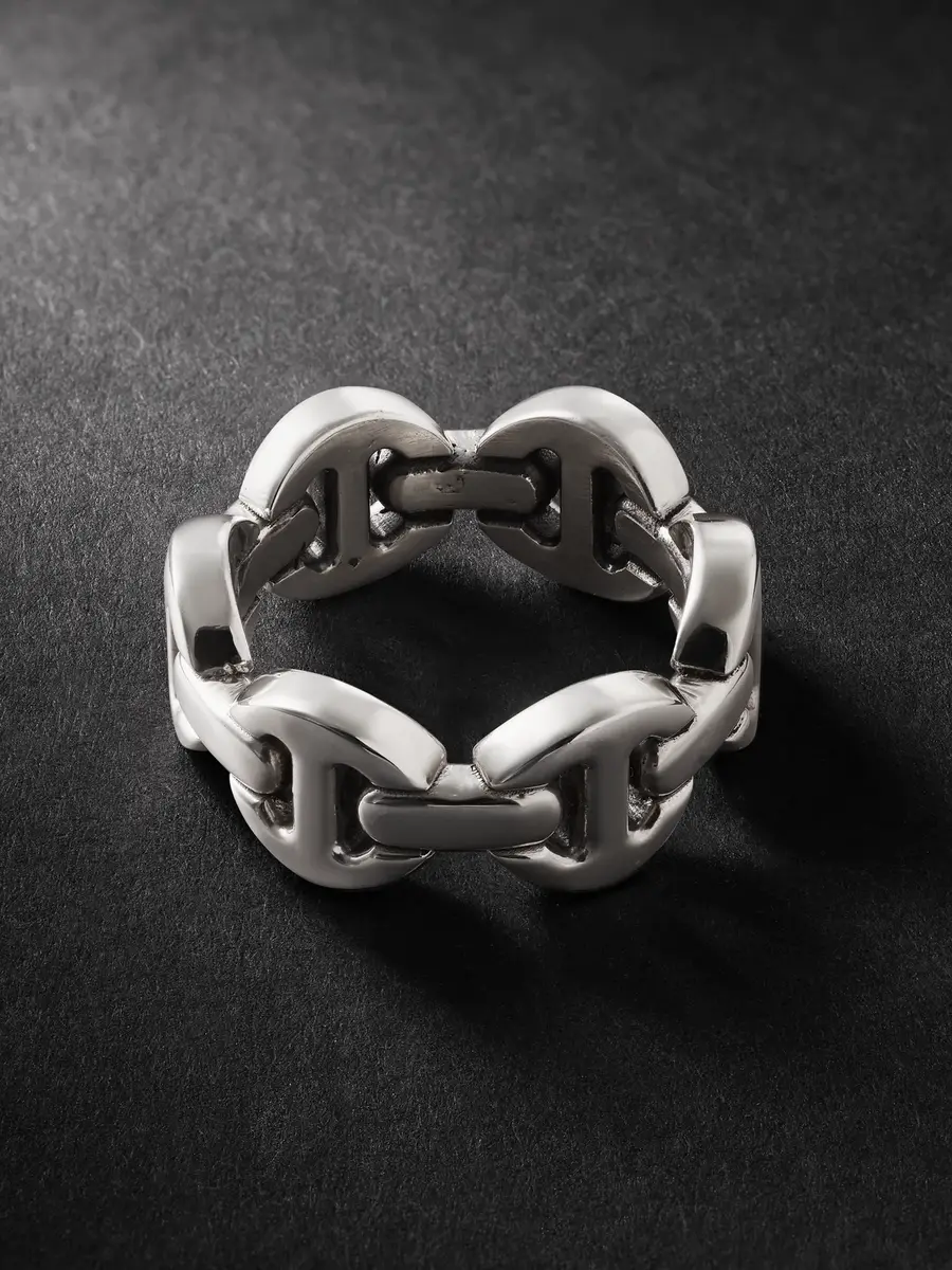 Hoorsenbuhs Tri-Link Sterling Silver Ring - Men | Thumbnail 3 Hoorsenbuhs Tri-Link Sterling Silver Ring - Men | Thumbnail 3