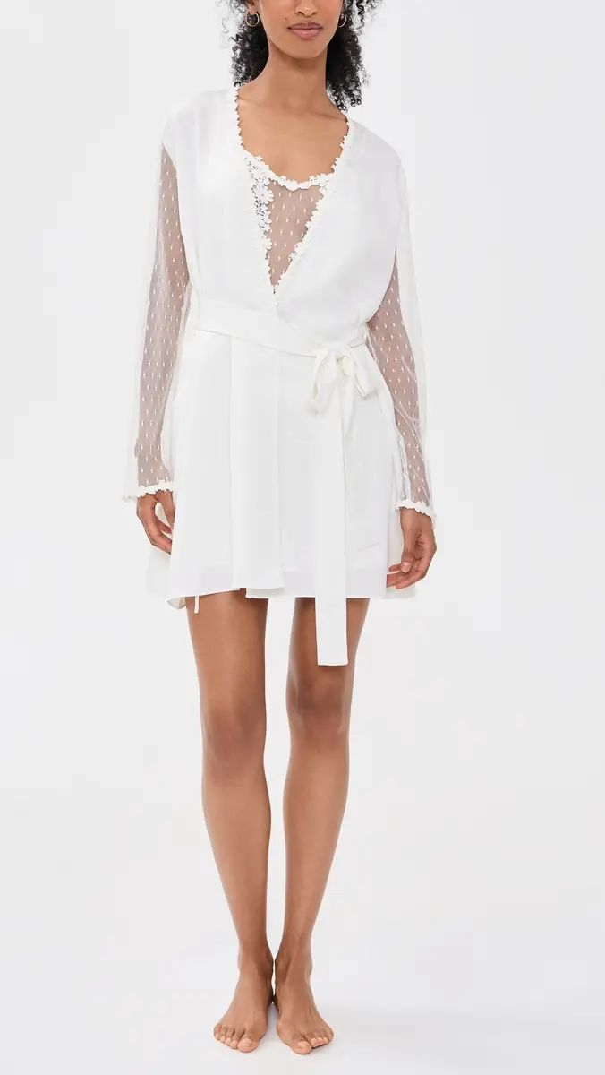 Flora Nikrooz Showstopper Charmeuse Robe | Thumbnail 5 Flora Nikrooz Showstopper Charmeuse Robe | Thumbnail 5