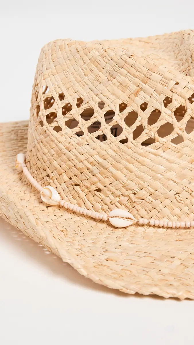 Lack of color Seashells Cowboy Hat | Thumbnail 4 Lack of color Seashells Cowboy Hat | Thumbnail 4