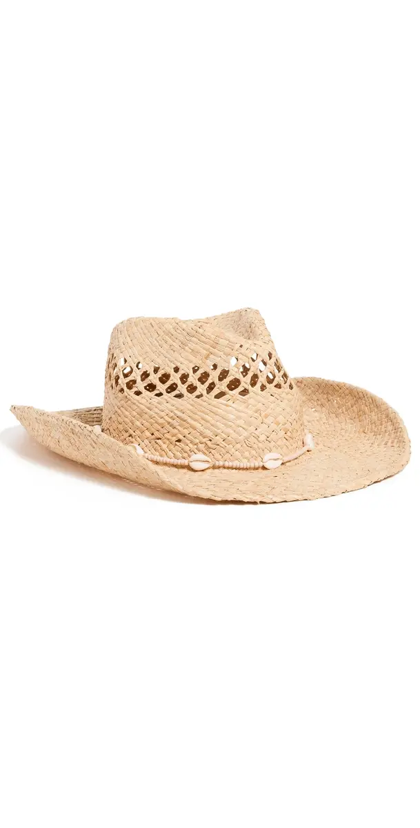 Lack of color Seashells Cowboy Hat Natural | Image 1 Lack of color Seashells Cowboy Hat Natural | Image 1