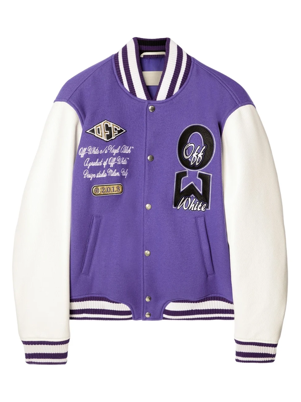 Time Leather/Wool Varsity Jacket