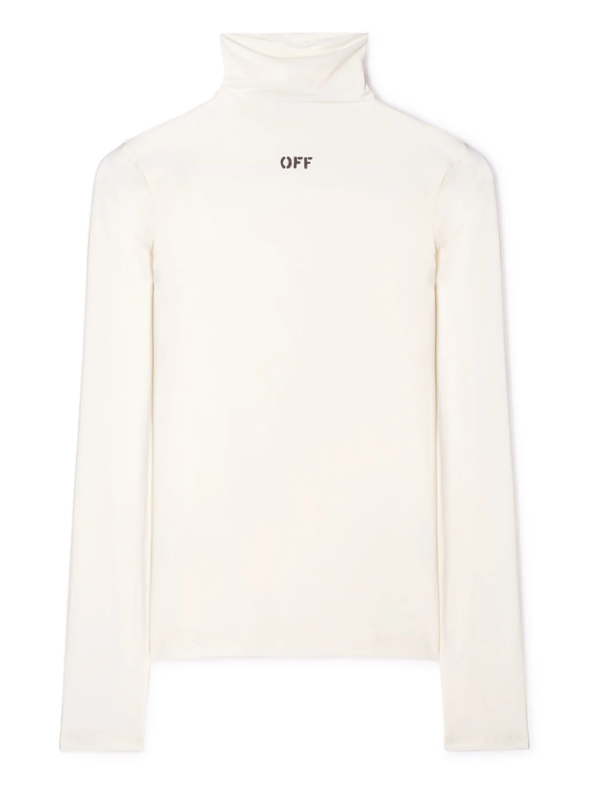White Off Stamp Second Skin L/S Turtleneck