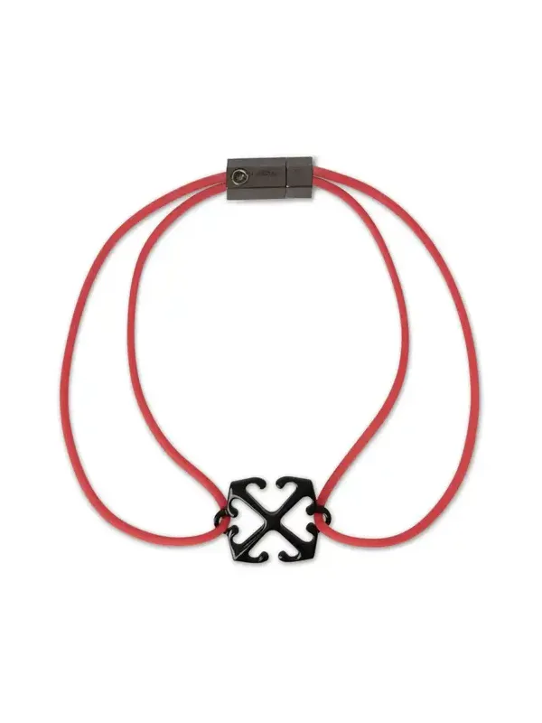 Off-White Enamel Rubber Bracelet