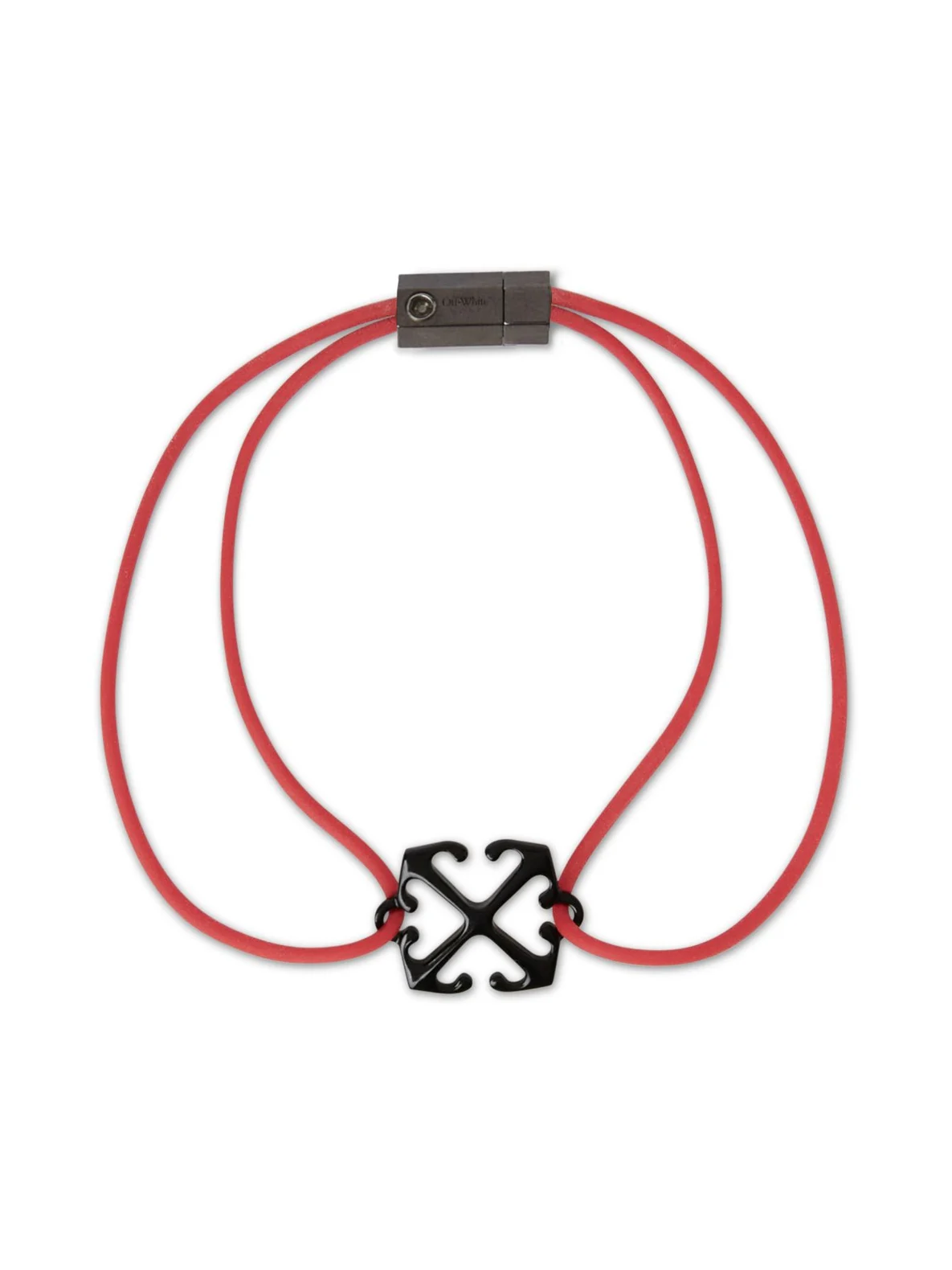 Off-White Enamel Rubber Bracelet