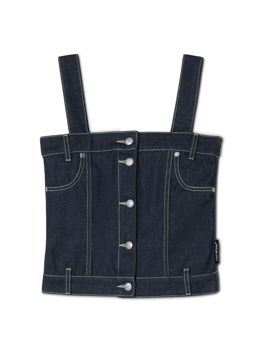 Off-White Denim Corset Top