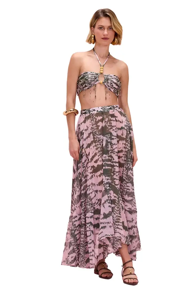 PatBo BOTANIC STRIPE MAXI SKIRT | Image 1 PatBo BOTANIC STRIPE MAXI SKIRT | Image 1