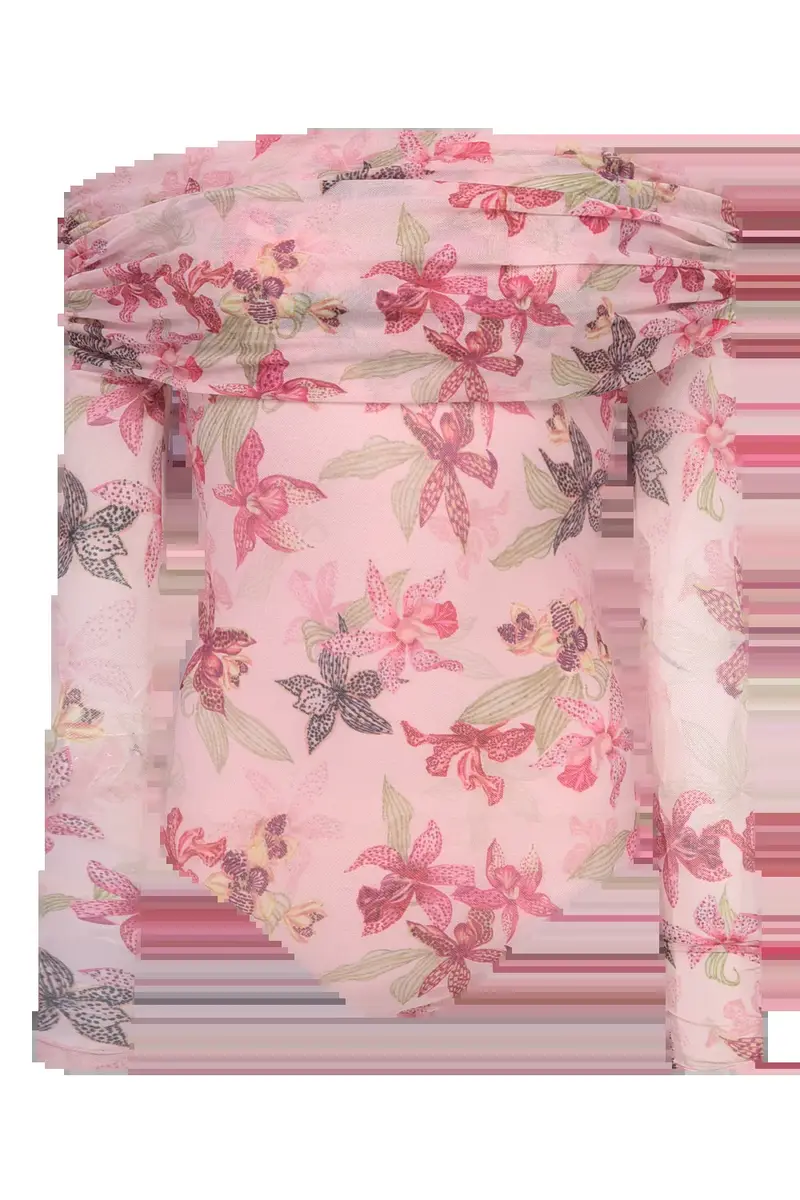PatBo ORCHID BLOOM TULLE BODYSUIT | Thumbnail 2