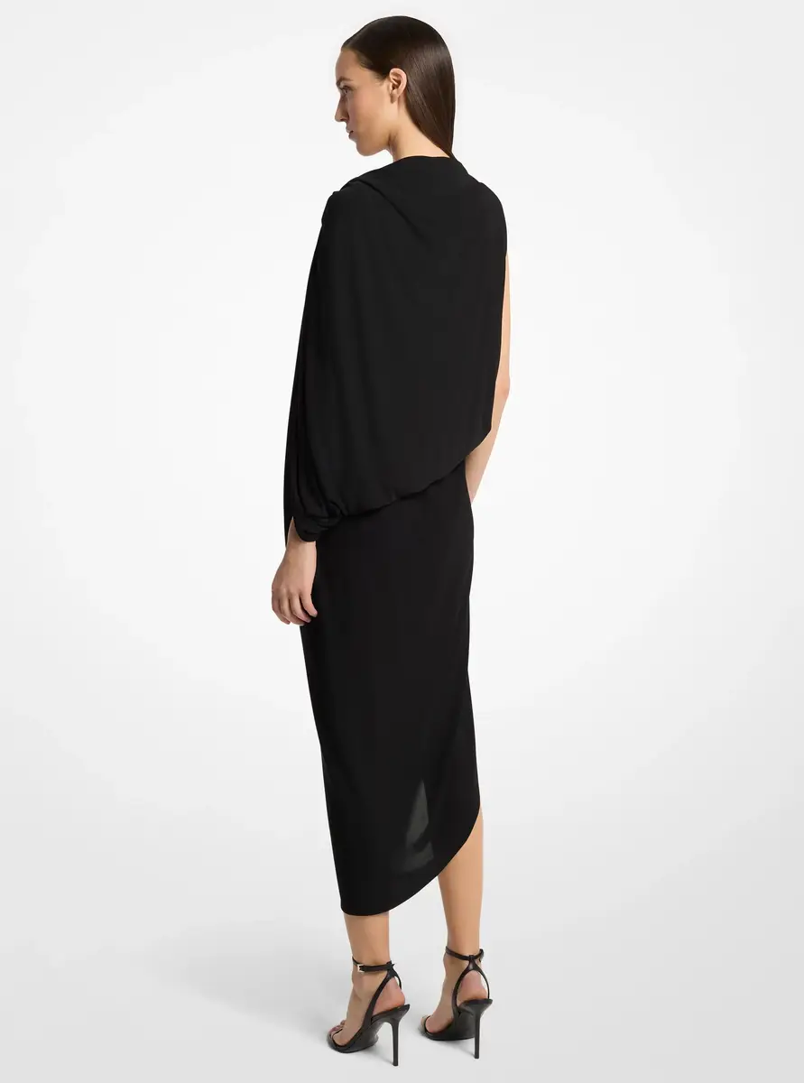 Michael Kors Collection Stretch Matte Jersey Elliptical One-Shoulder Dress in Black | Thumbnail 2 Michael Kors Collection Stretch Matte Jersey Elliptical One-Shoulder Dress in Black | Thumbnail 2