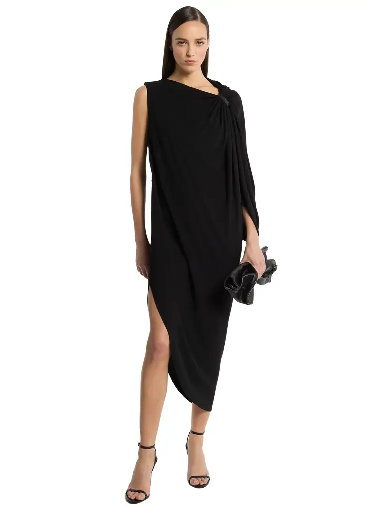Michael Kors Collection Stretch Matte Jersey Elliptical One-Shoulder Dress | Image 1 Michael Kors Collection Stretch Matte Jersey Elliptical One-Shoulder Dress | Image 1