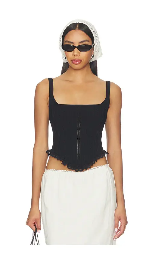 LPA Suzy Knit Corset Top | Image 1 LPA Suzy Knit Corset Top | Image 1