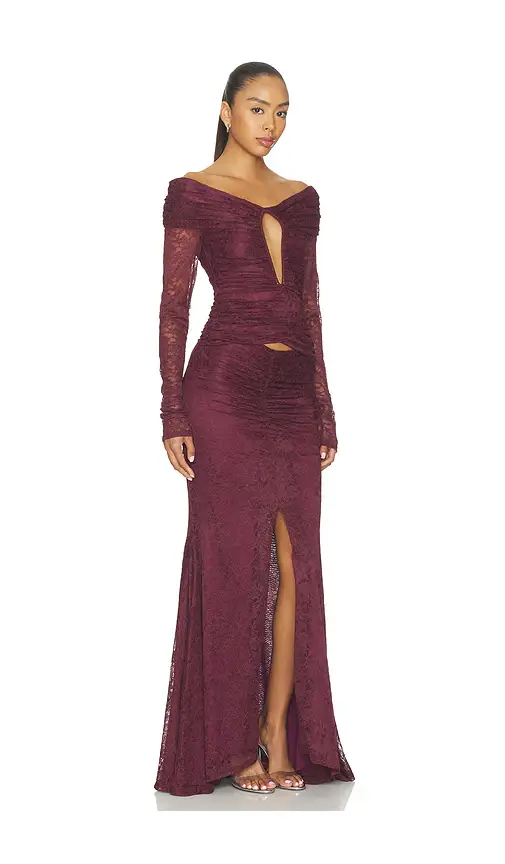 Misha The Kali Ruffle Lace Dress | Thumbnail 2