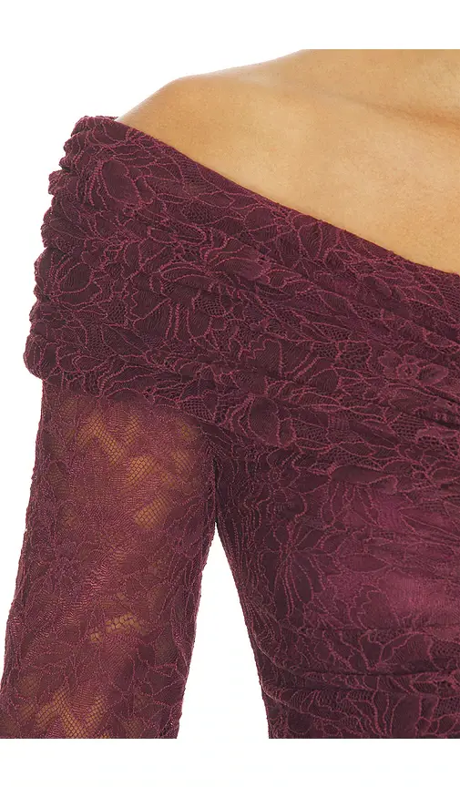 Misha The Kali Ruffle Lace Dress | Thumbnail 4