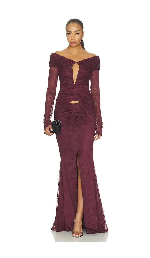Misha The Kali Ruffle Lace Dress | Image 1 Misha The Kali Ruffle Lace Dress | Image 1