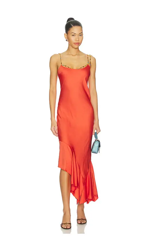 Amanda Uprichard Eros Midi Dress | Image 1 Amanda Uprichard Eros Midi Dress | Image 1