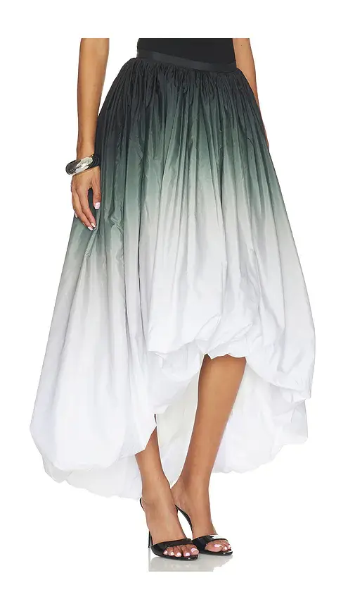 Norma Kamali Hi Low Bubble Skirt | Thumbnail 2 Norma Kamali Hi Low Bubble Skirt | Thumbnail 2