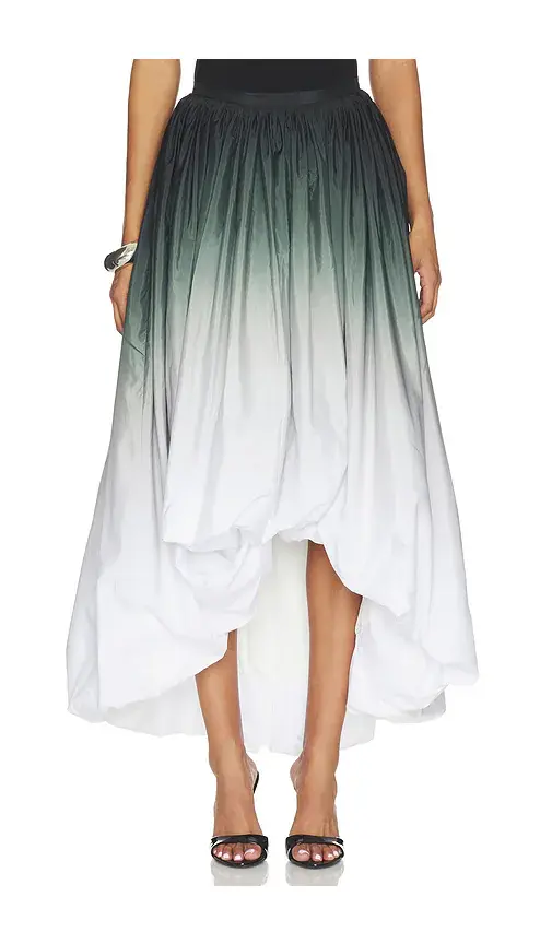 Norma Kamali Hi Low Bubble Skirt | Image 1 Norma Kamali Hi Low Bubble Skirt | Image 1