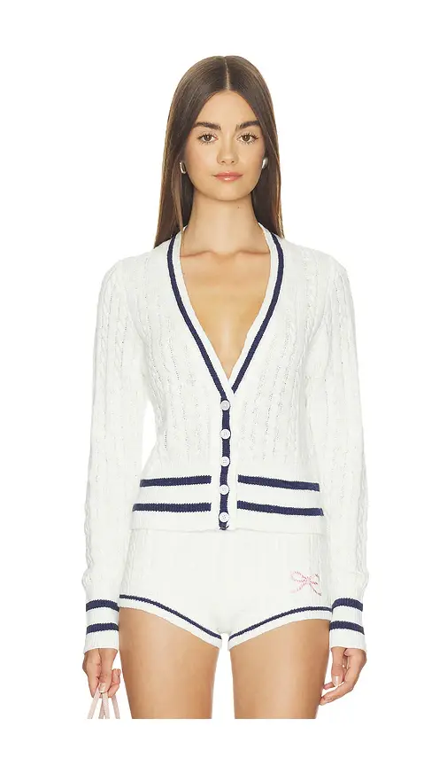 LoveShackFancy Evabella Cardigan | Image 1 LoveShackFancy Evabella Cardigan | Image 1