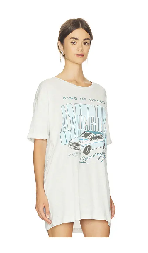 The Laundry Room King Of Speed America Racing Oversized Tee | Thumbnail 2