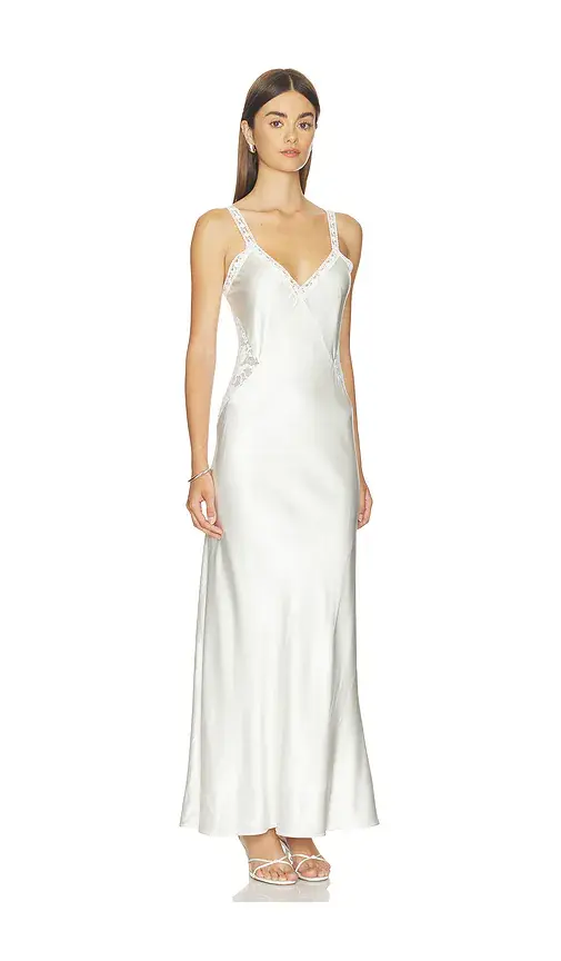 Generation Love Milena Lace Combo Liquid Satin Maxi Dress | Thumbnail 2 Generation Love Milena Lace Combo Liquid Satin Maxi Dress | Thumbnail 2