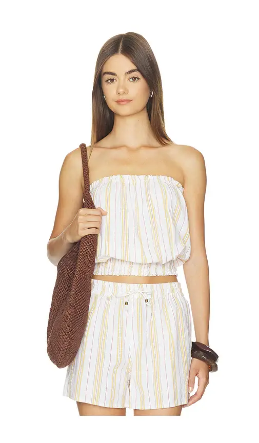 Bobi Smocked Tube Top | Image 1 Bobi Smocked Tube Top | Image 1