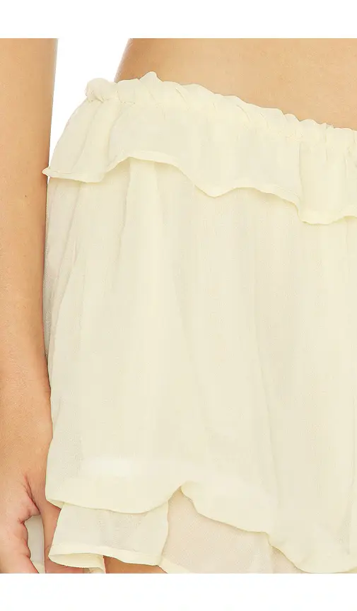 Milkwhite Ruffle Mini Short | Thumbnail 6 Milkwhite Ruffle Mini Short | Thumbnail 6