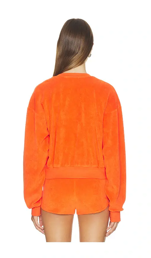 ÉTERNE Cropped V-Neck Sweatshirt | Thumbnail 3 ÉTERNE Cropped V-Neck Sweatshirt | Thumbnail 3