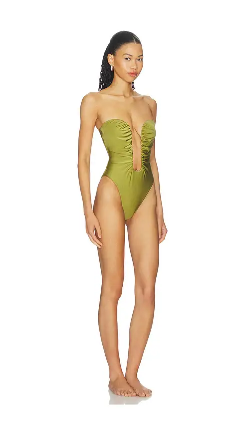 ADRIANA DEGREAS Plunge One Piece | Thumbnail 2
