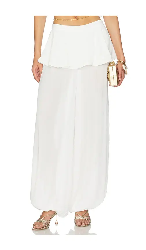 ADRIANA DEGREAS Peplum Pant | Image 1 ADRIANA DEGREAS Peplum Pant | Image 1