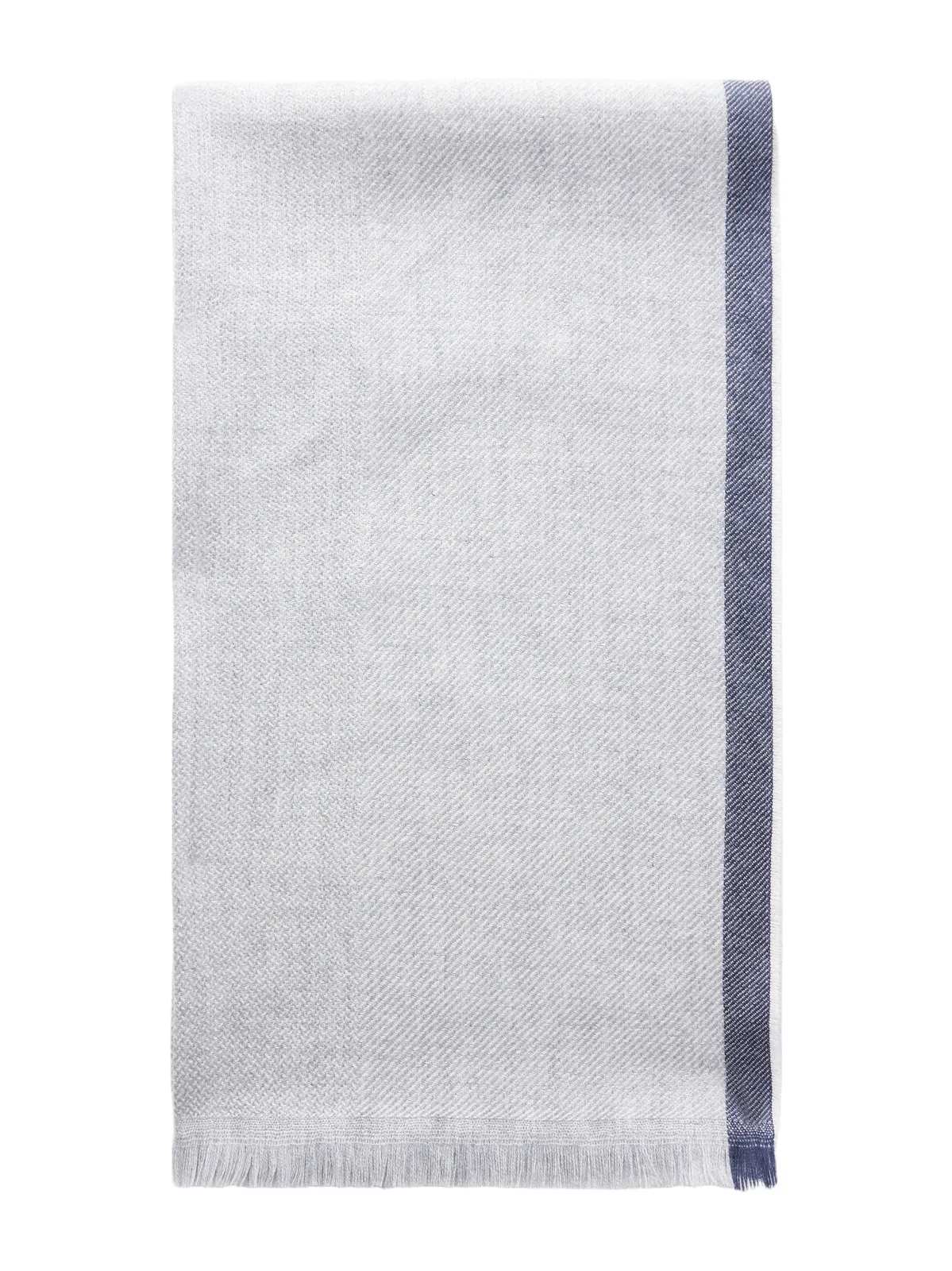 Fringed Wool and Cashmere-Blend Scarf - Men Fringed Wool and Cashmere-Blend Scarf - Men