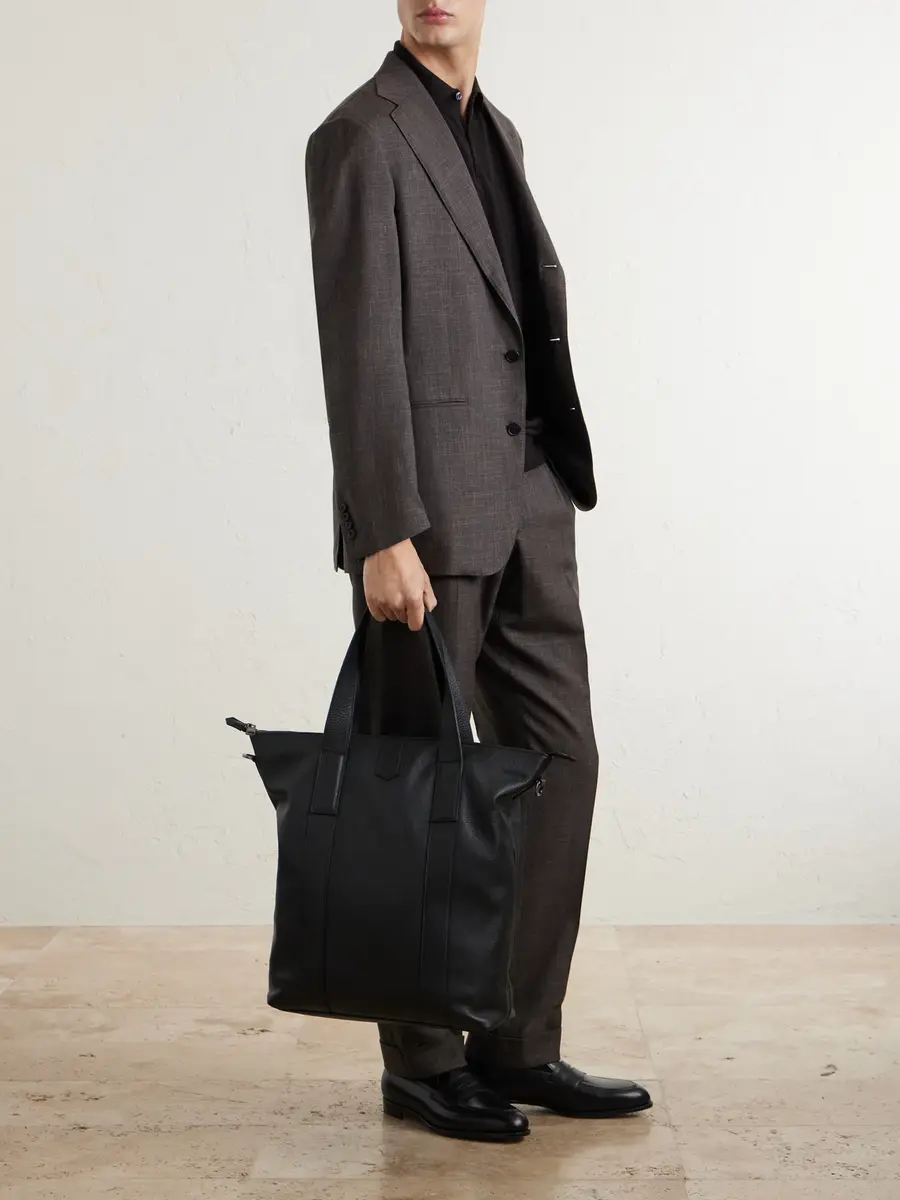 Canali Full-Grain Leather Tote - Men | Thumbnail 2 Canali Full-Grain Leather Tote - Men | Thumbnail 2