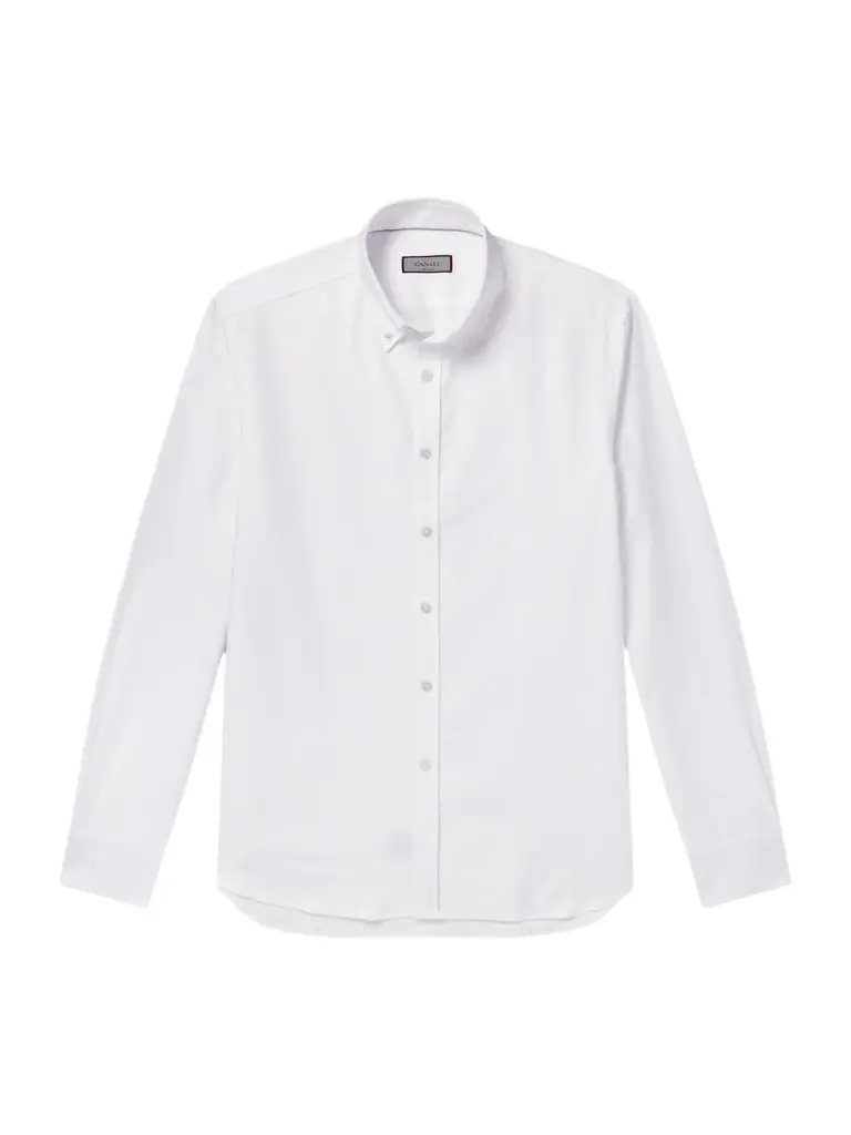 Canali Button-Down Collar Cotton-Poplin Shirt - Men | Image 1 Canali Button-Down Collar Cotton-Poplin Shirt - Men | Image 1