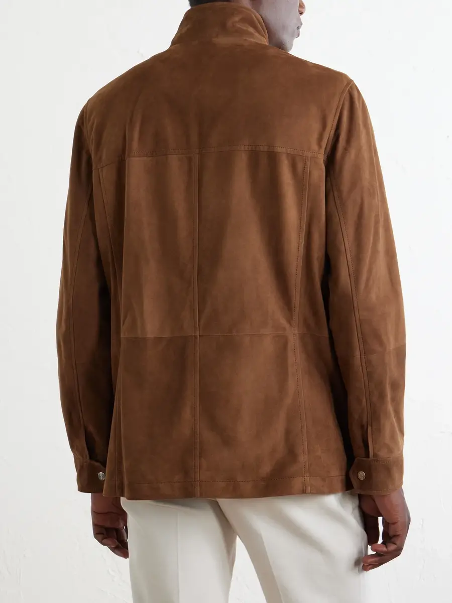 Brunello Cucinelli Suede Jacket - Men | Thumbnail 4 Brunello Cucinelli Suede Jacket - Men | Thumbnail 4