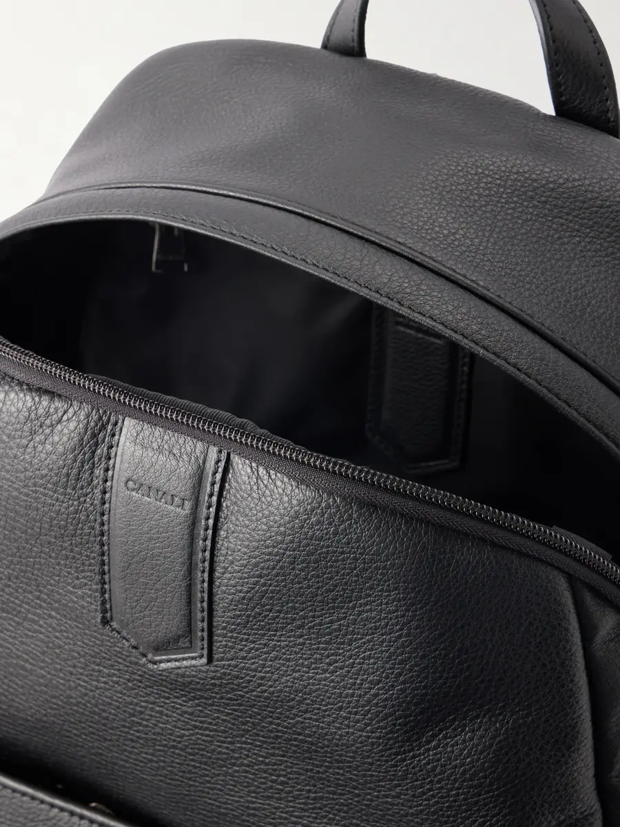Canali Full-Grain Leather Backpack - Men | Thumbnail 6 Canali Full-Grain Leather Backpack - Men | Thumbnail 6