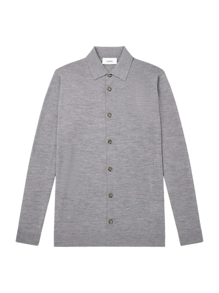 Lardini Virgin Wool Polo Shirt - Men | Image 1 Lardini Virgin Wool Polo Shirt - Men | Image 1