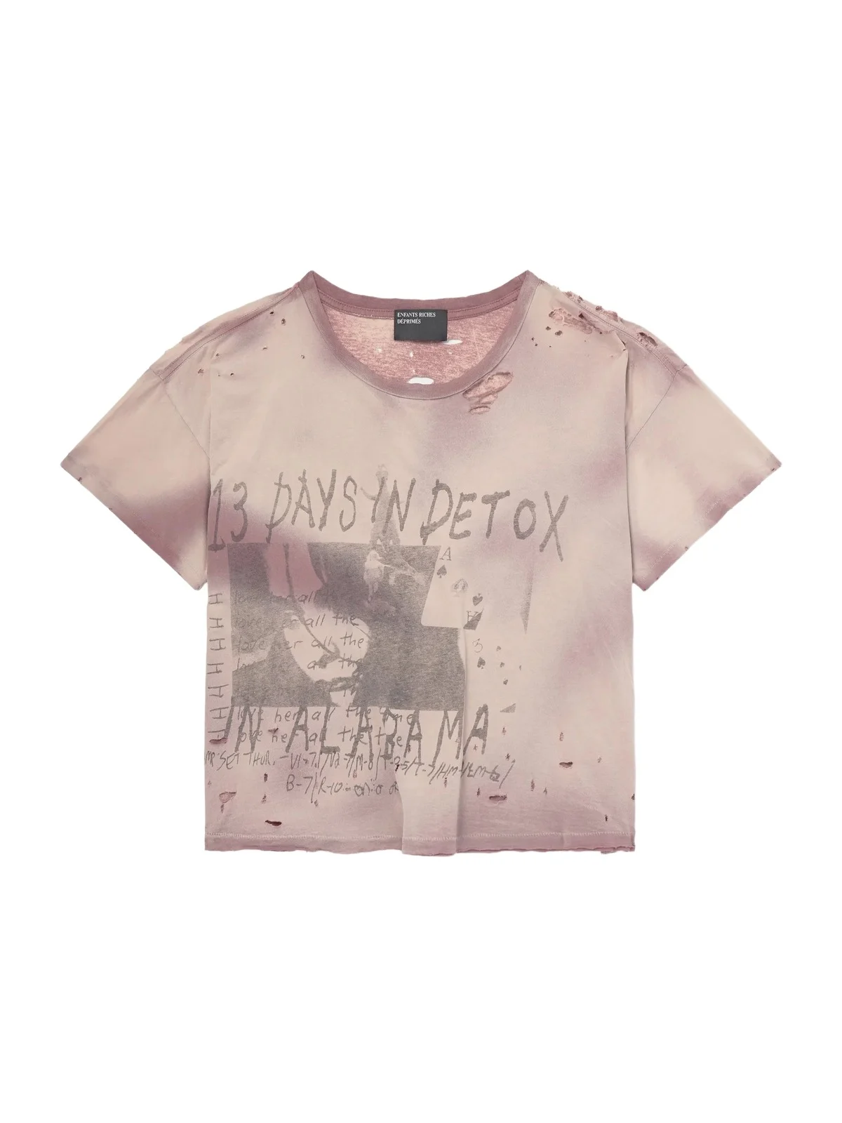Enfants Riches Déprimés 13 Day in Detox Distressed Printed Cotton-Jersey T-Shirt - Men
