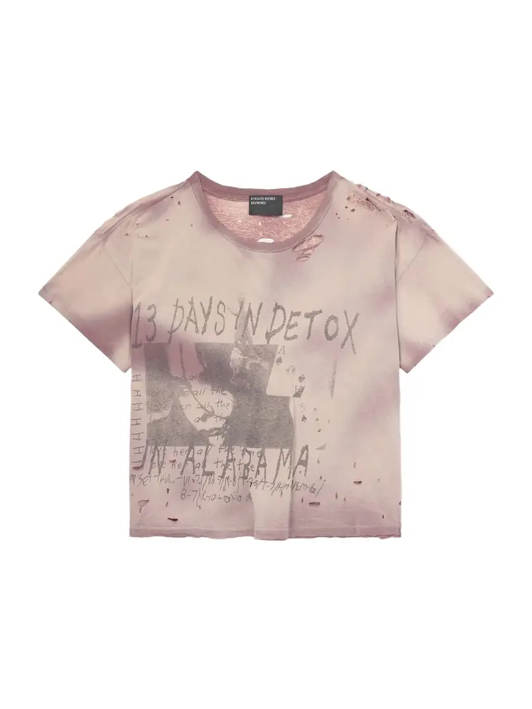 Enfants Riches Déprimés 13 Day in Detox Distressed Printed Cotton-Jersey T-Shirt - Men | Image 1 Enfants Riches Déprimés 13 Day in Detox Distressed Printed Cotton-Jersey T-Shirt - Men | Image 1