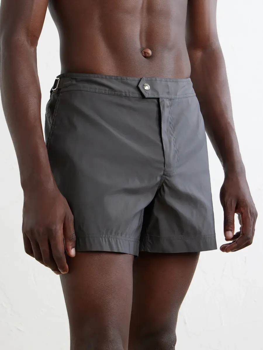 Tom Ford Straight-Leg Mid-Length Swim Shorts - Men | Thumbnail 2