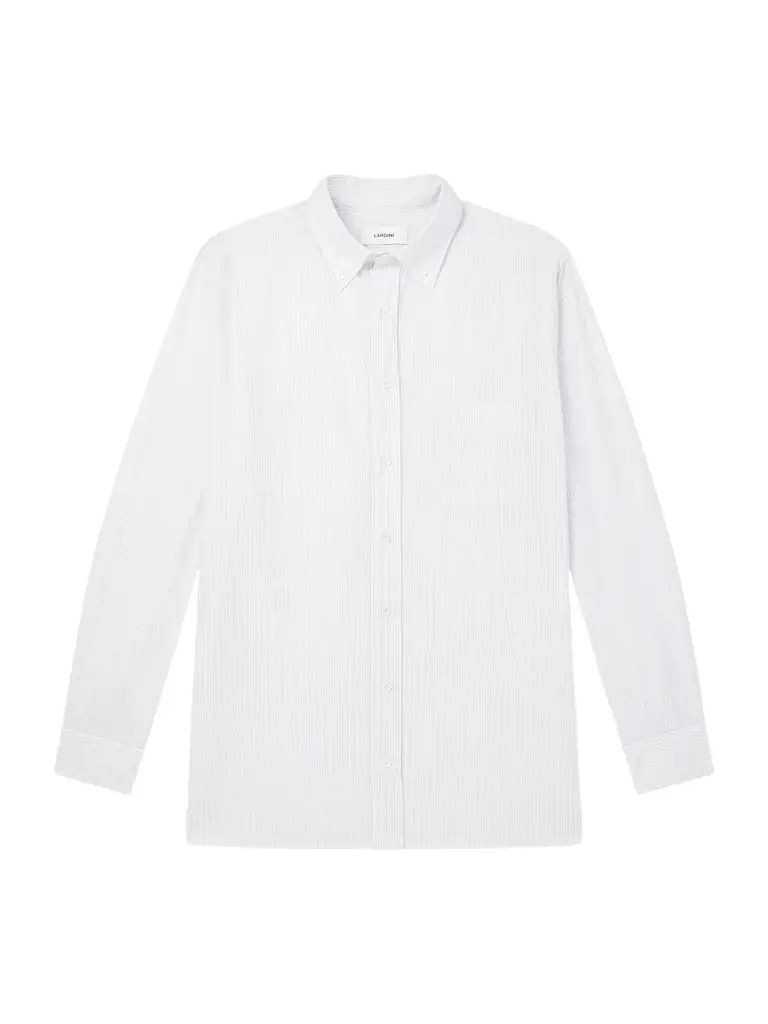 Lardini Striped Cotton Shirt - Men | Image 1 Lardini Striped Cotton Shirt - Men | Image 1