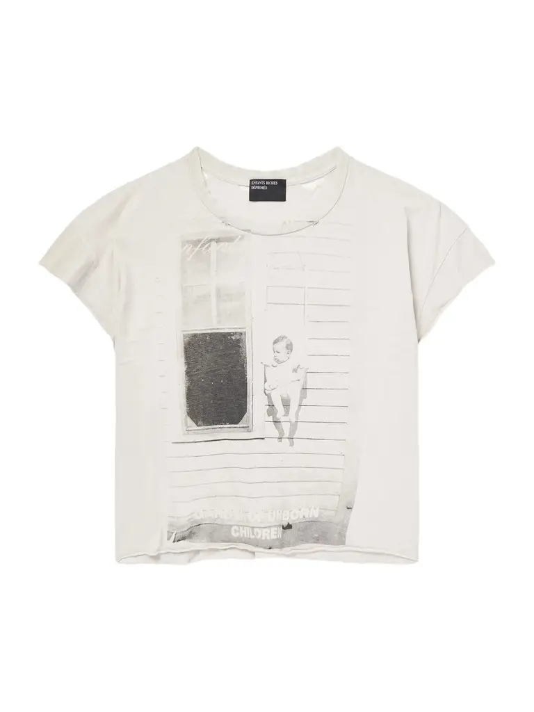 Enfants Riches Déprimés Children of Unborn Children Distressed Printed Cotton-Jersey T-Shirt - Men | Image 1 Enfants Riches Déprimés Children of Unborn Children Distressed Printed Cotton-Jersey T-Shirt - Men | Image 1