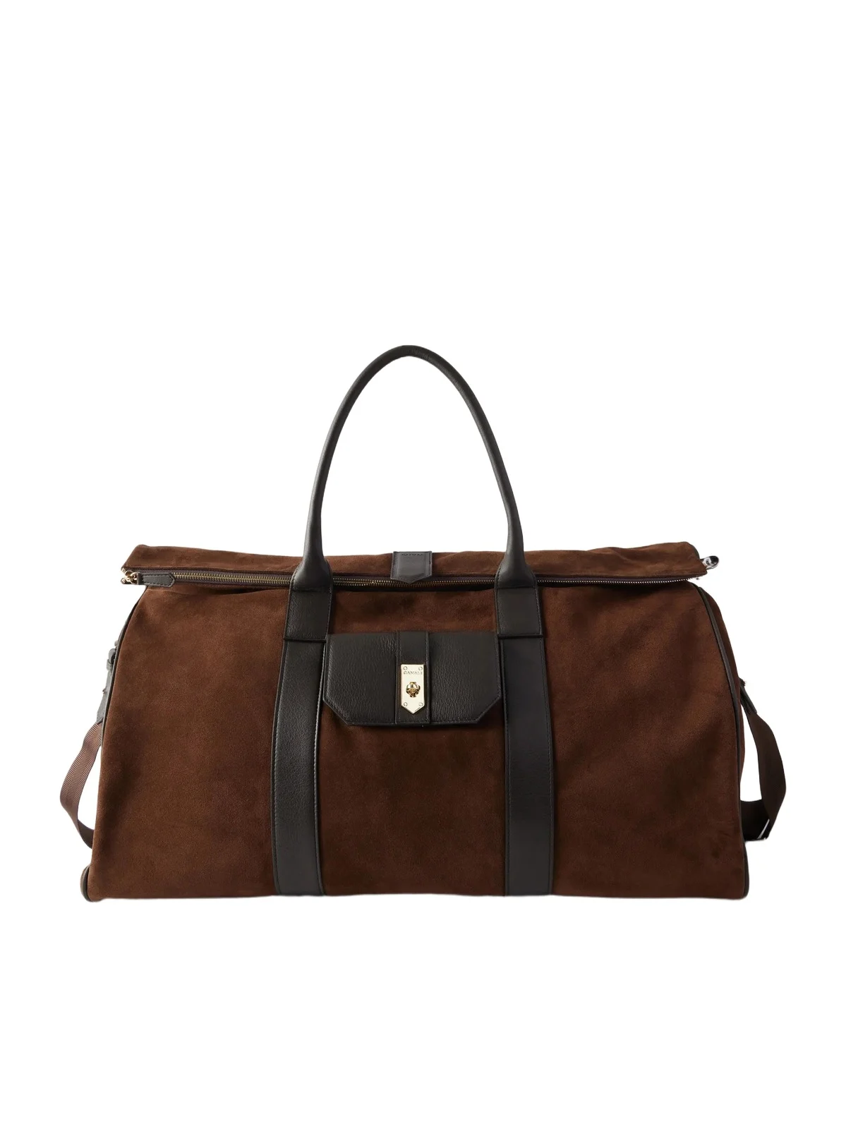 Canali Leather-Trimmed Suede tote - Men