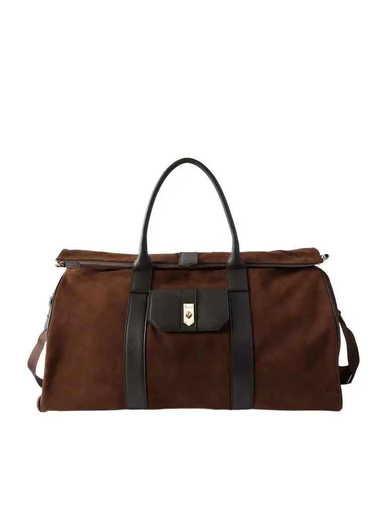 Canali Leather-Trimmed Suede tote - Men | Image 1 Canali Leather-Trimmed Suede tote - Men | Image 1
