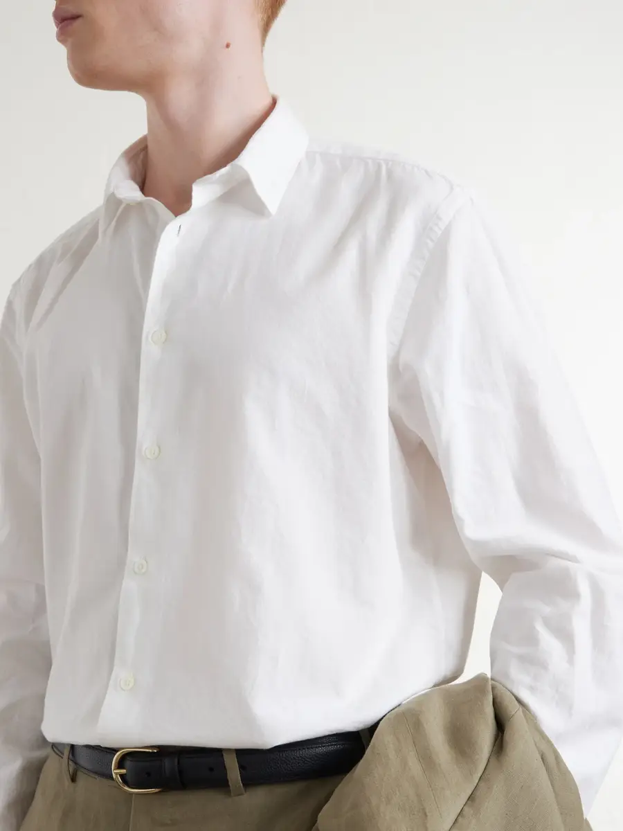 Canali Garment-Dyed Cotton Shirt - Men | Thumbnail 5
