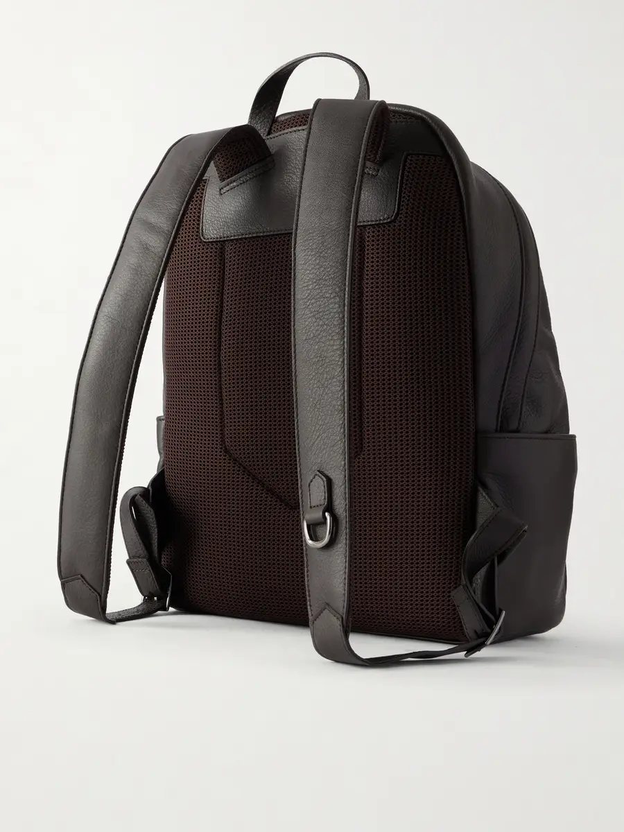 Canali Full-Grain Leather Backpack - Men | Thumbnail 4 Canali Full-Grain Leather Backpack - Men | Thumbnail 4