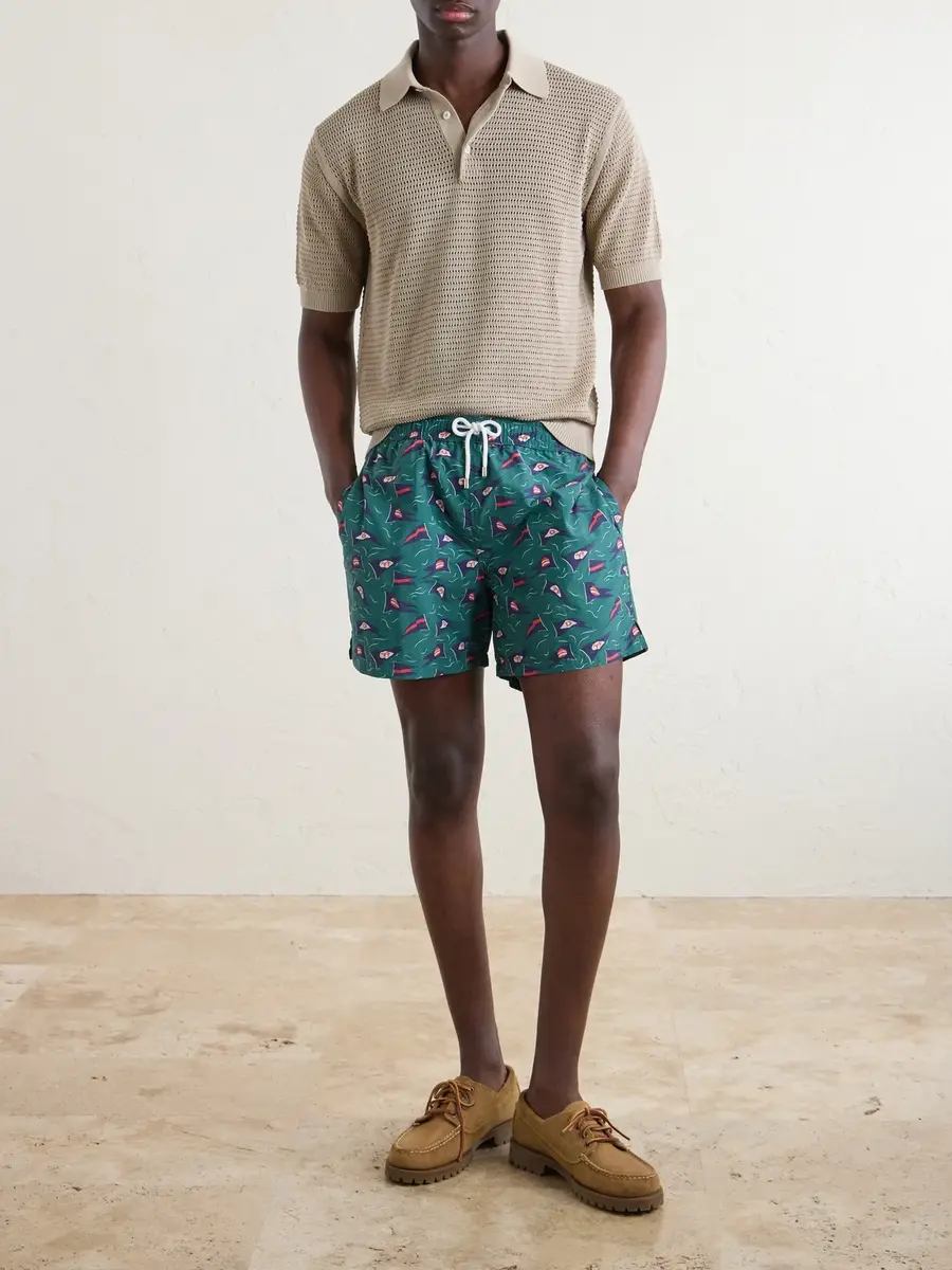 Drake's Mesh-Knit Cotton Polo Shirt - Men | Thumbnail 2